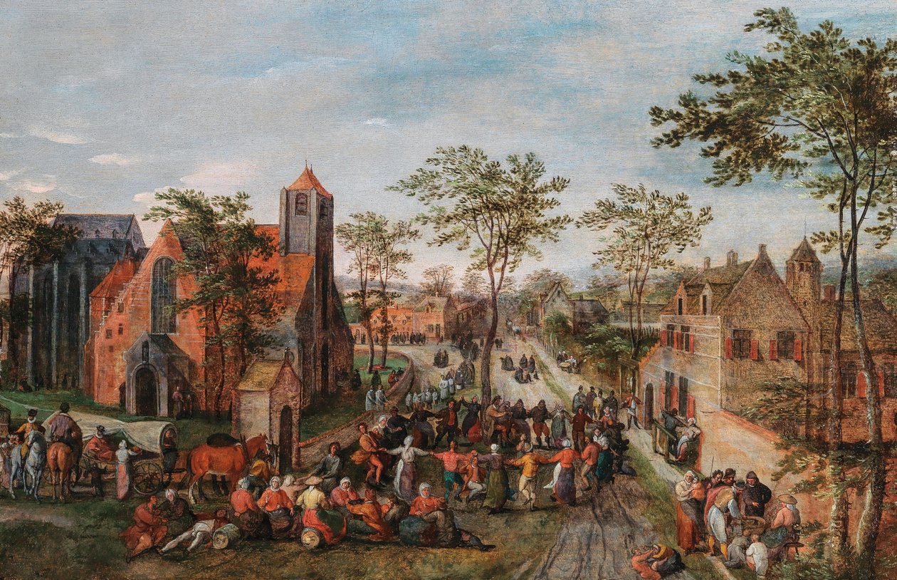 Dorpskermis, 1580s door Jacob Grimmer