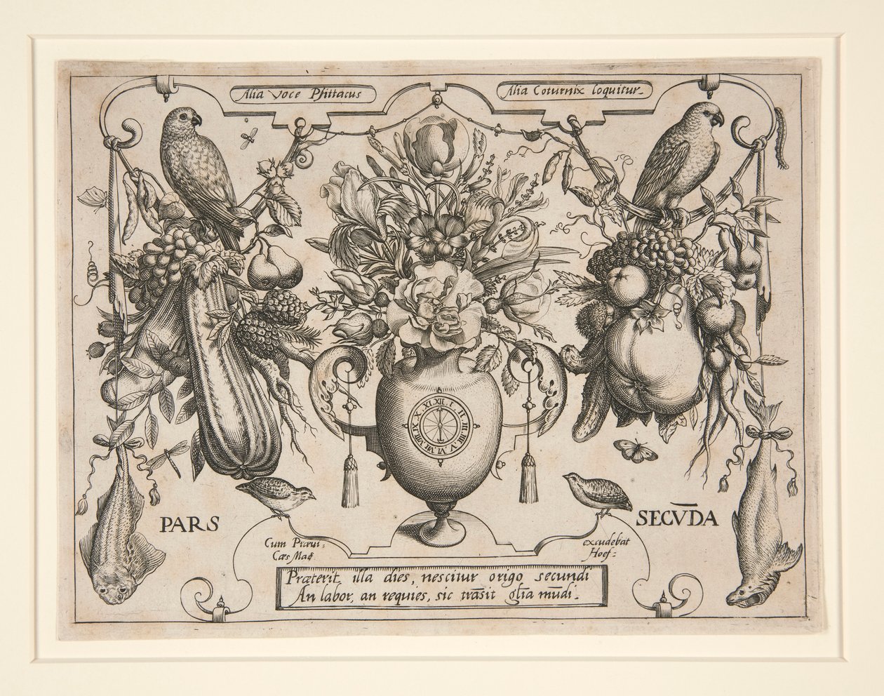 Fruit en bloemen door Jacob Hoefnagel