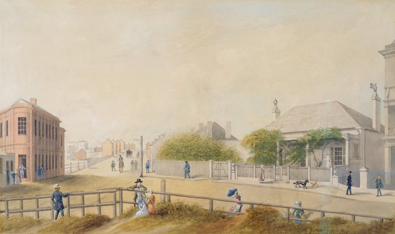 Oxford Street, Sydney, 1847 door Jacob Janssen