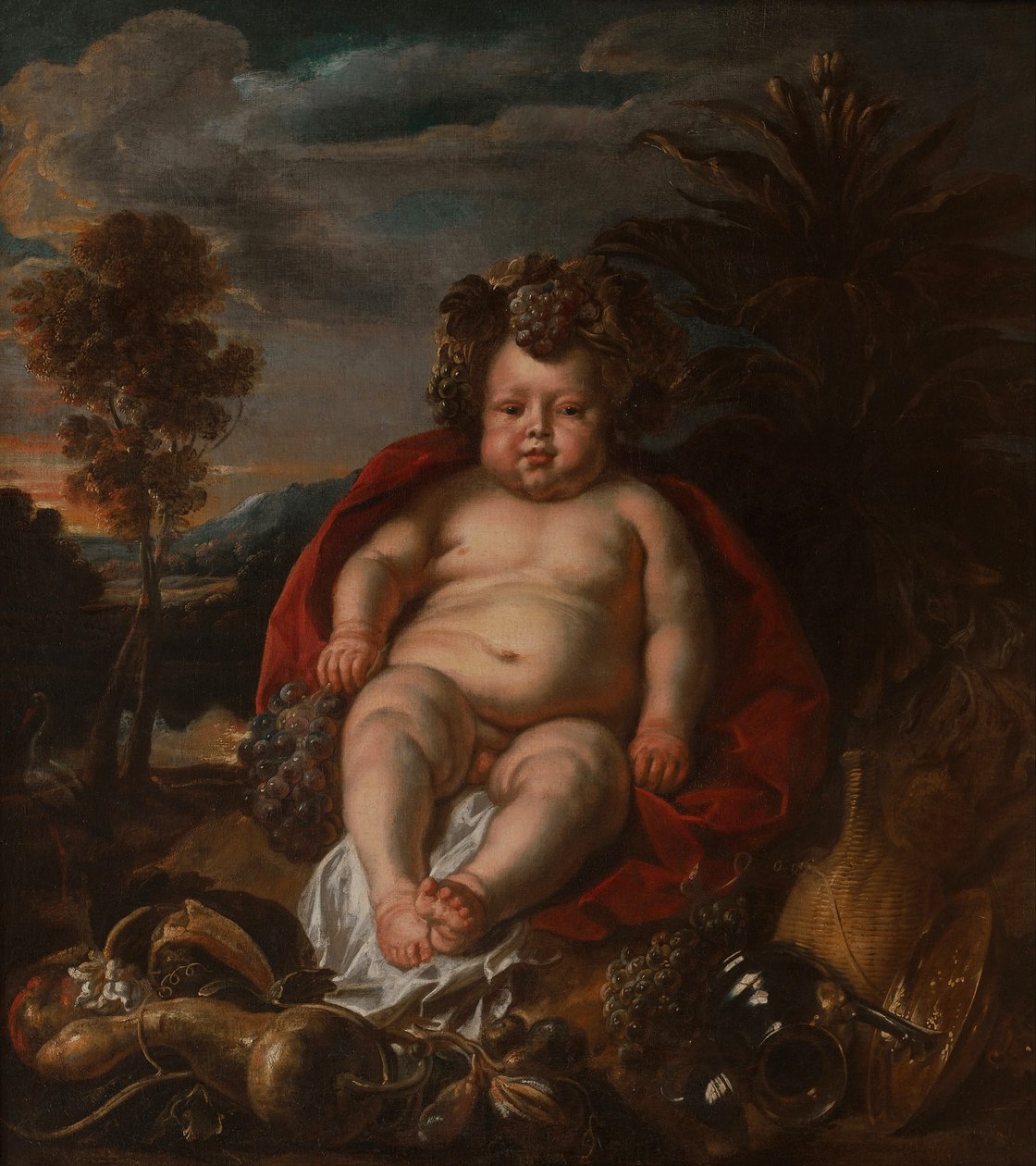 Bacchus als kind door Jacob Jordaens
