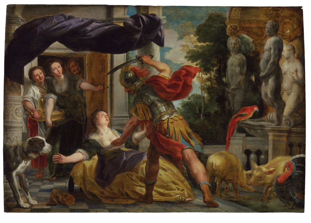 Circe en Odysseus door Jacob Jordaens