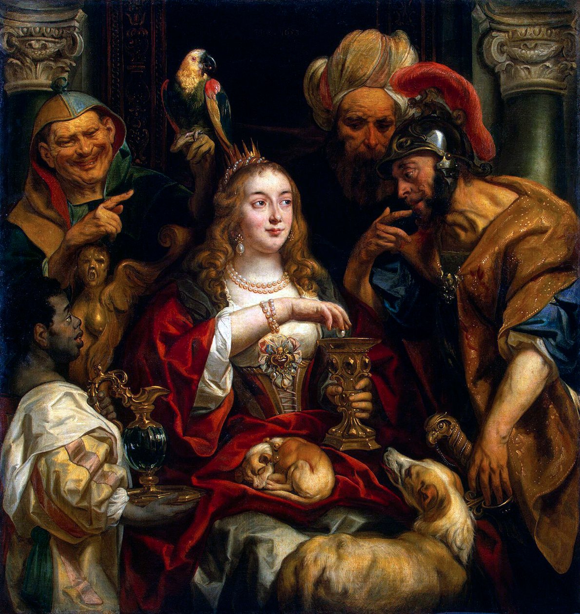 Feest van Cleopatra, 1653 door Jacob Jordaens