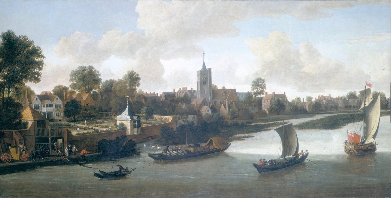 Chiswick vanaf de Rivier door Jacob Knyff