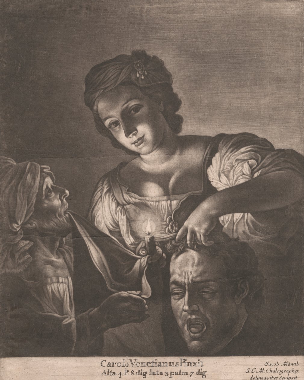 Judith met het Hoofd van Holofernes door Jacob Mannl