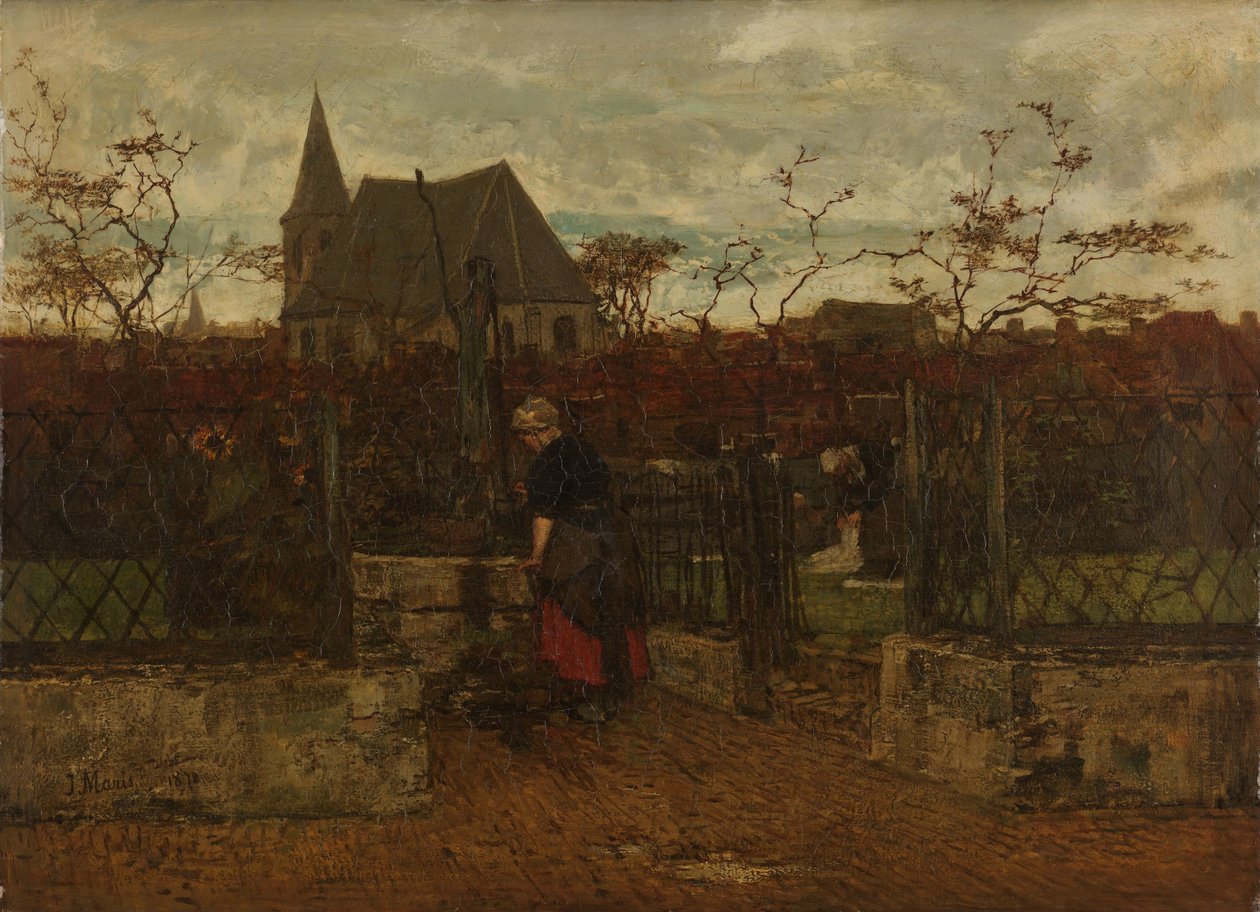 Een bleekveld door Jacob Maris