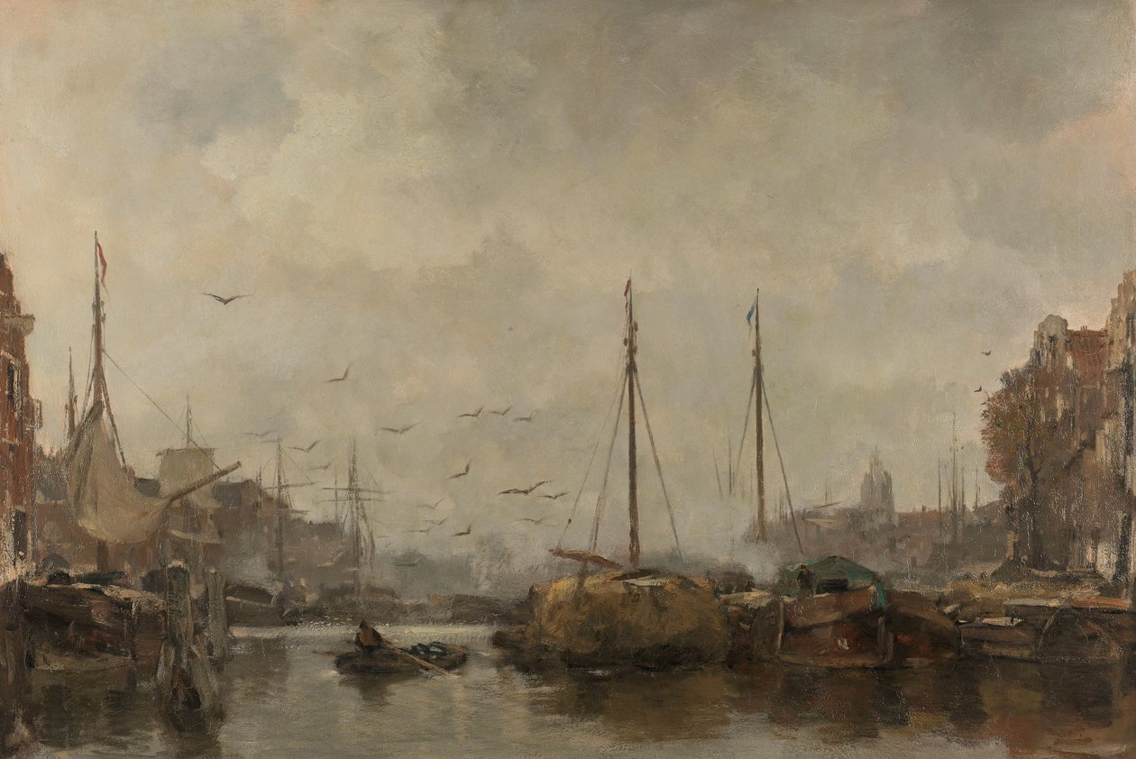 Stadsgezicht door Jacob Maris