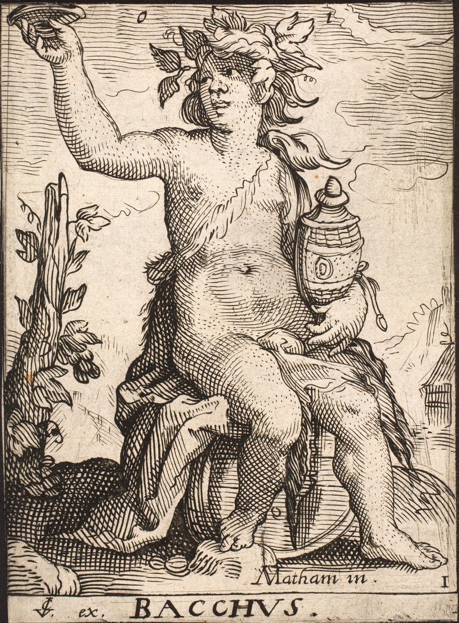 Bacchus door Jacob Matham