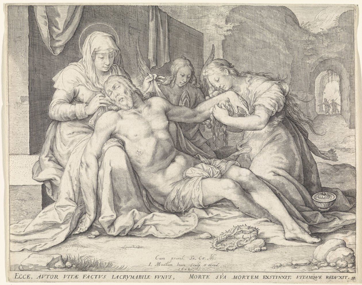 Bewening van Christus door Jacob Matham