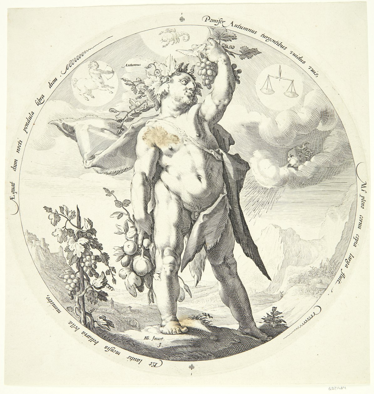 Herfst door Jacob Matham