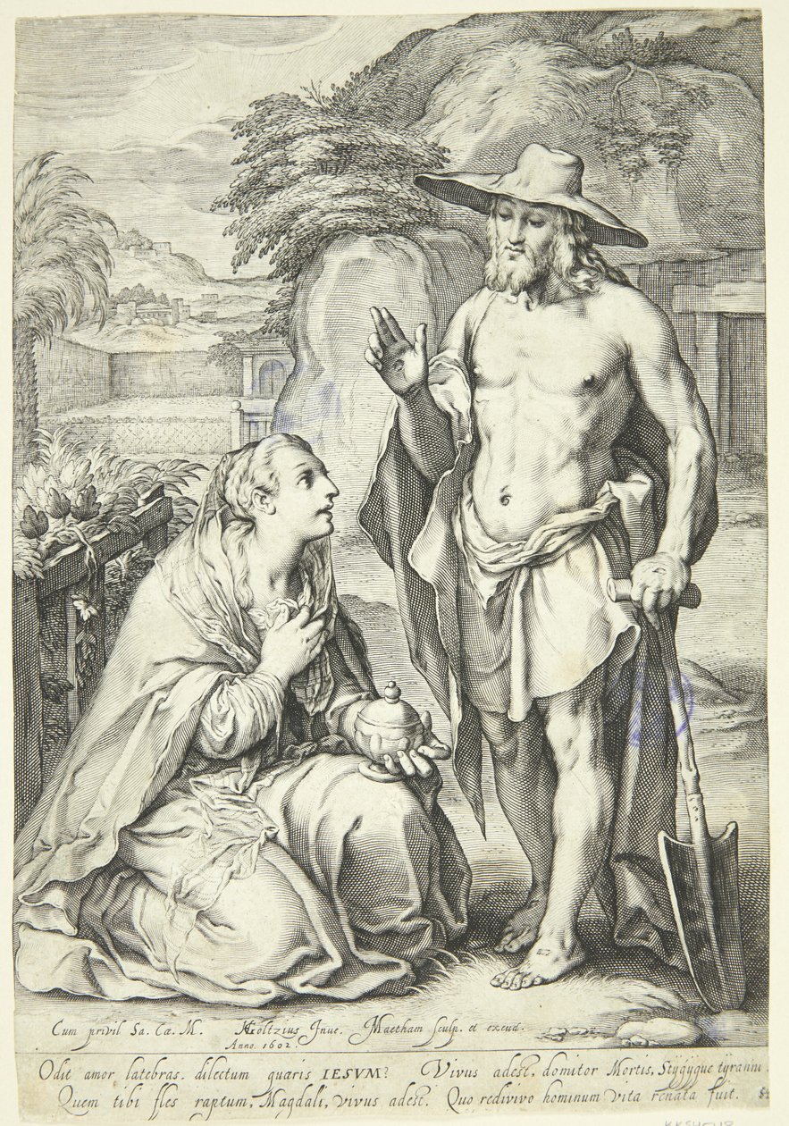 Noli me tangere door Jacob Matham