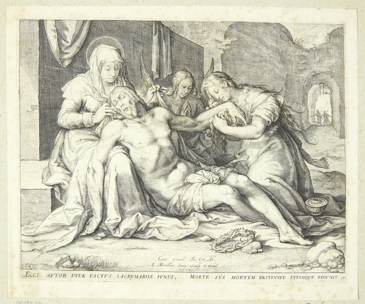 Pietà door Jacob Matham