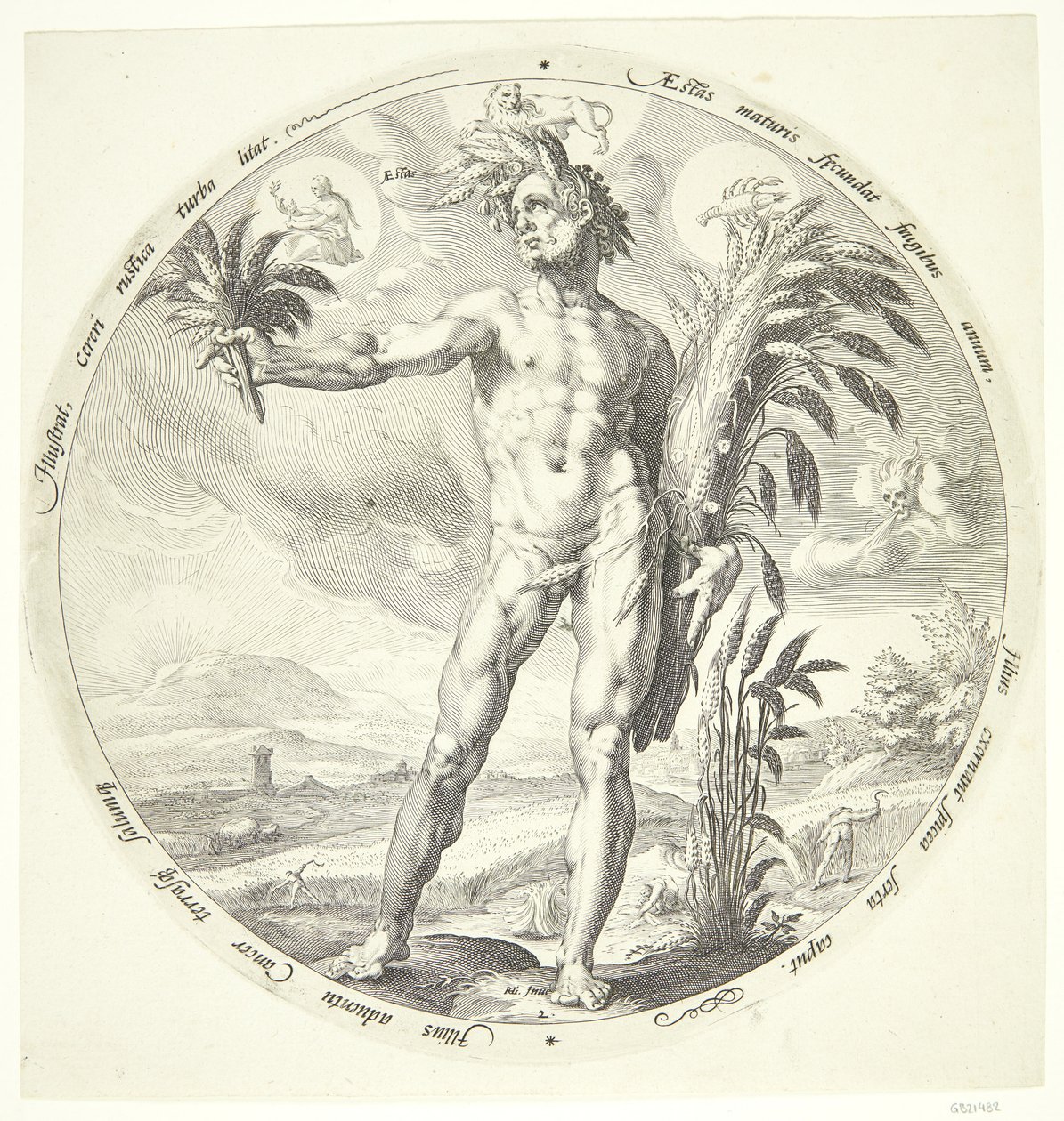 Zomer door Jacob Matham