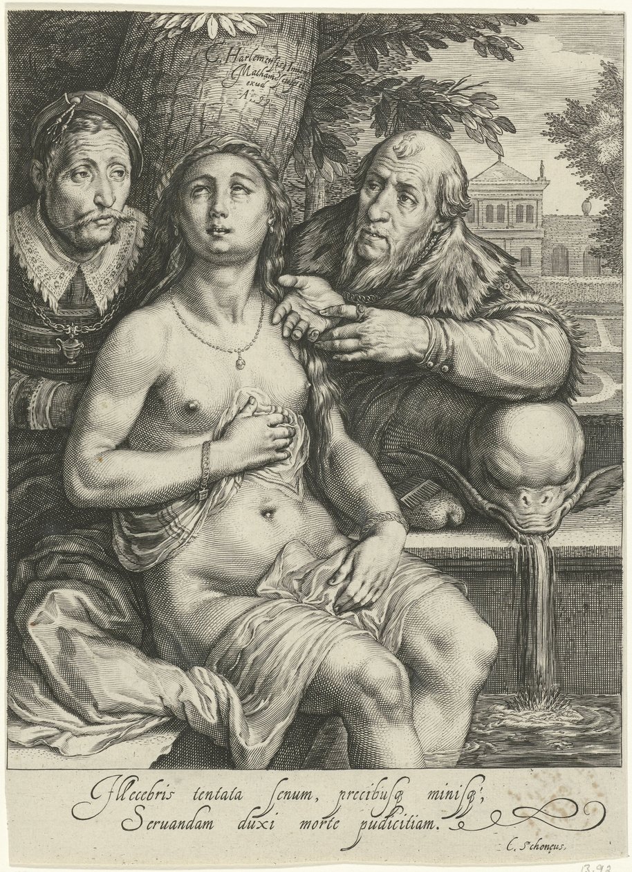 Suzanna en de ouderlingen door Jacob Matham