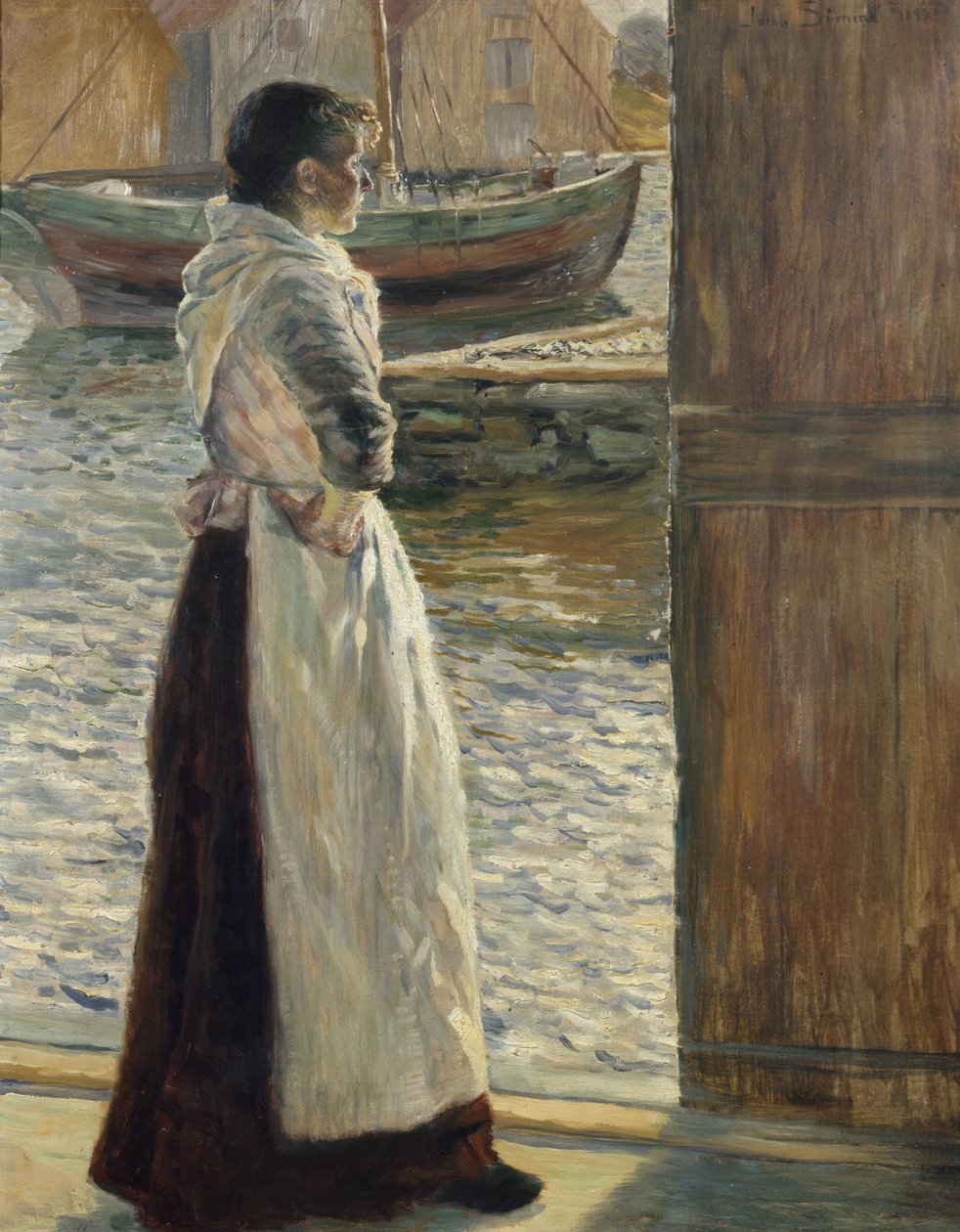 Vissersvrouw door Jacob Sømme