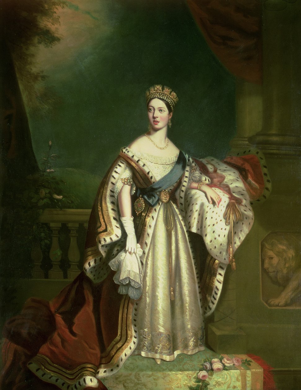 Koningin Victoria (1819-1901) 1867 door Jacob Thompson