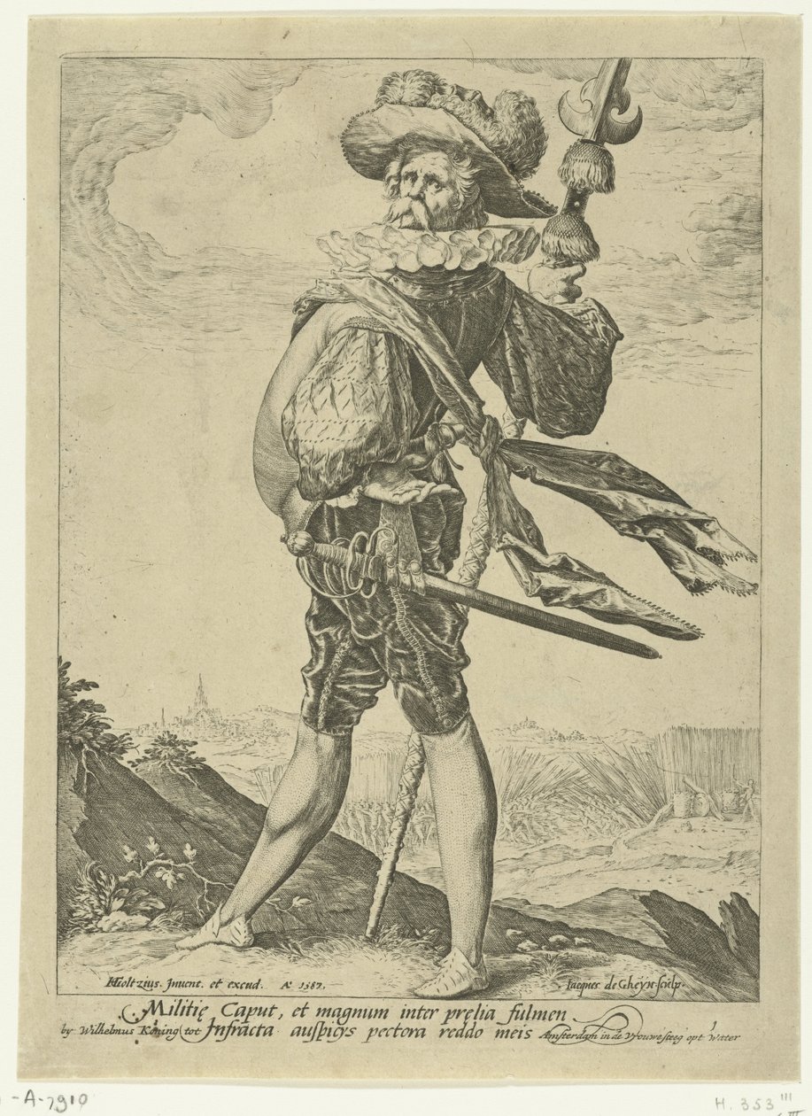 Kolonel door Jacob de Gheyn (II)