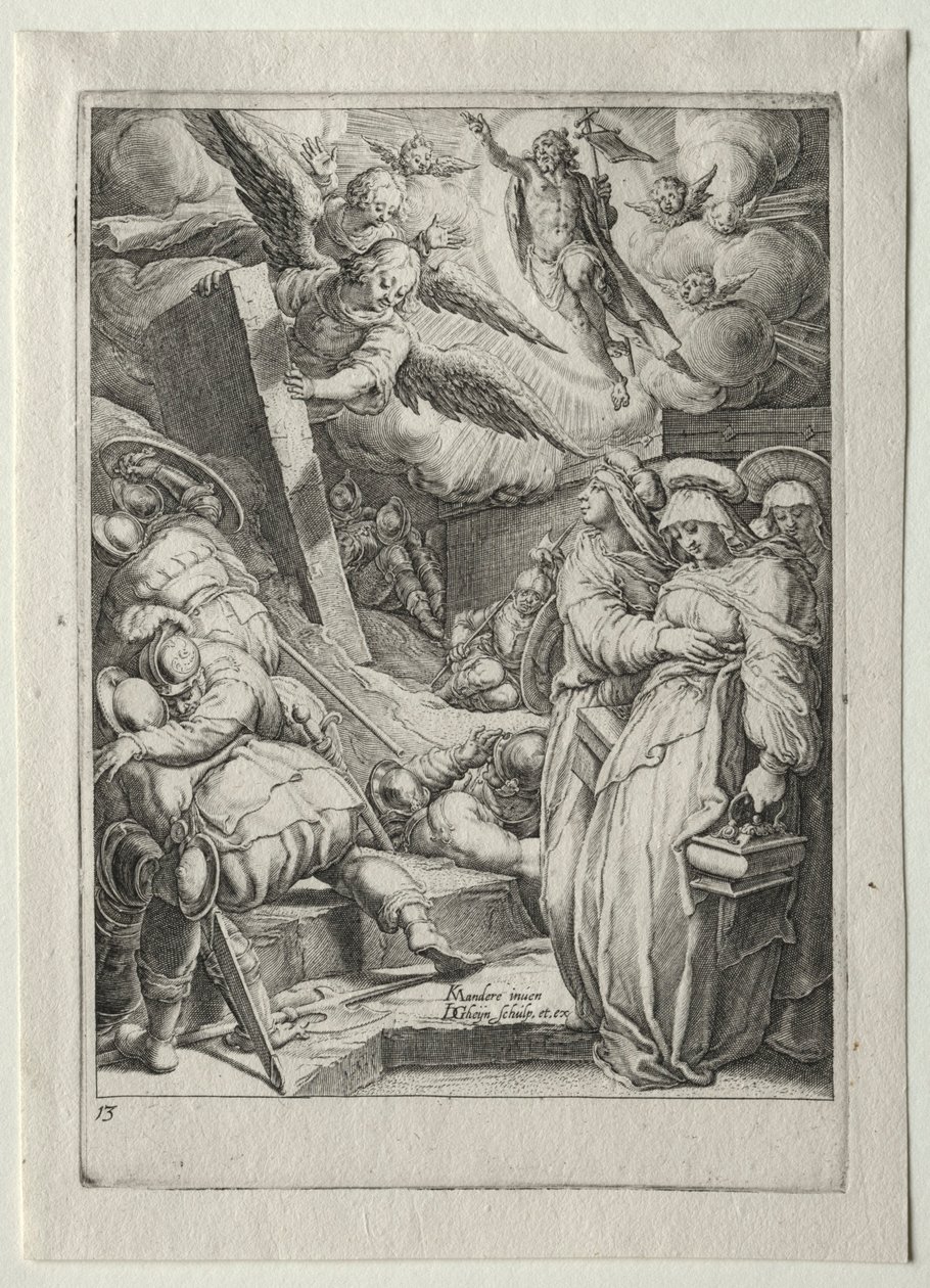 Passieset:  De Wederopstanding door Jacob de Gheyn II