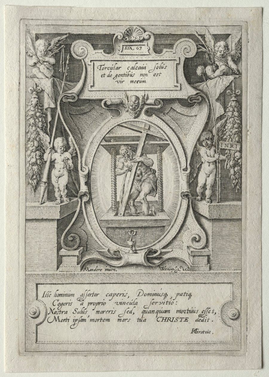 Passieset:  Titelpagina door Jacob de Gheyn II