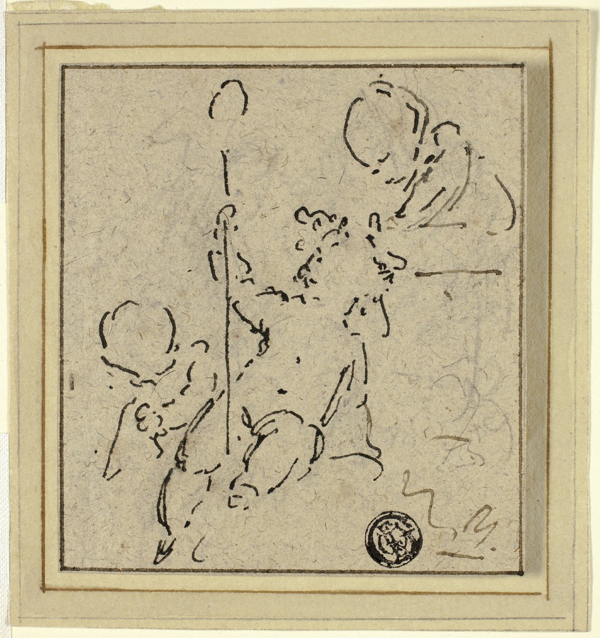 Drie Putti door Jacob de Wit