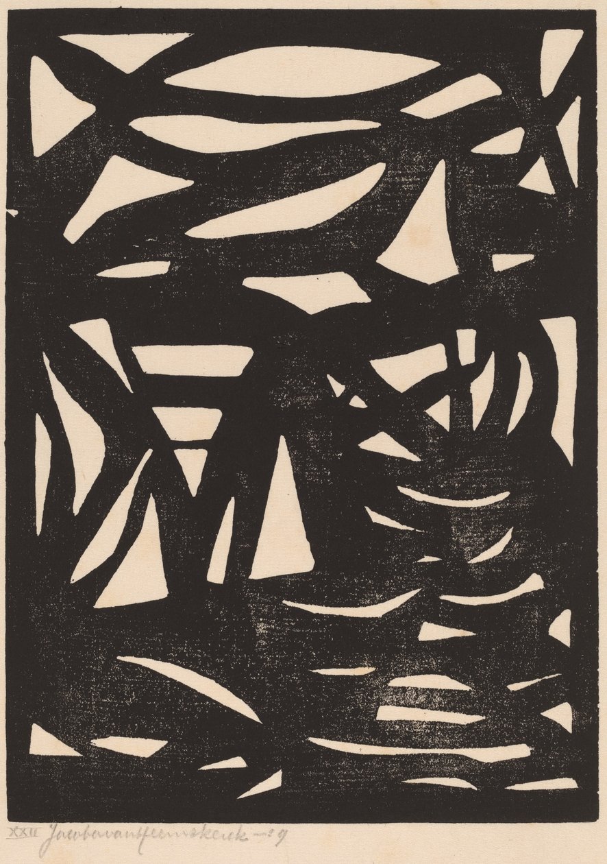 Compositie XXII door Jacoba van Heemskerck van Beest