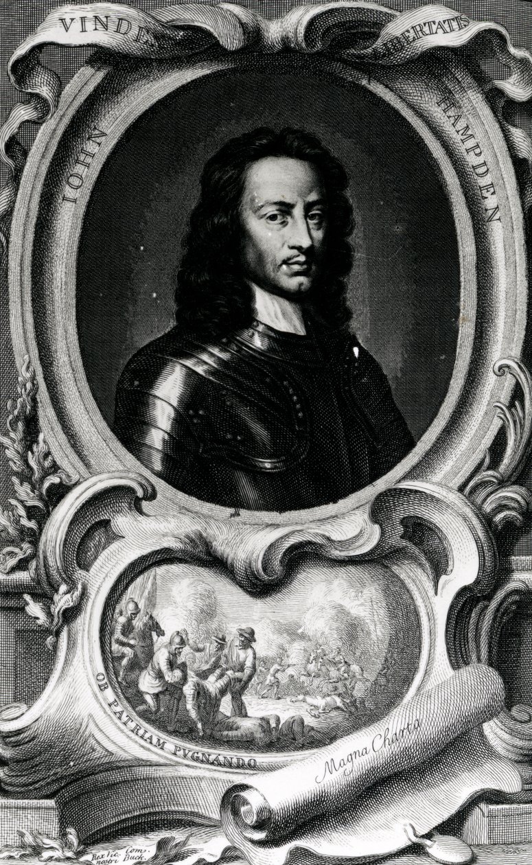 John Hampden door Jacobus Houbraken