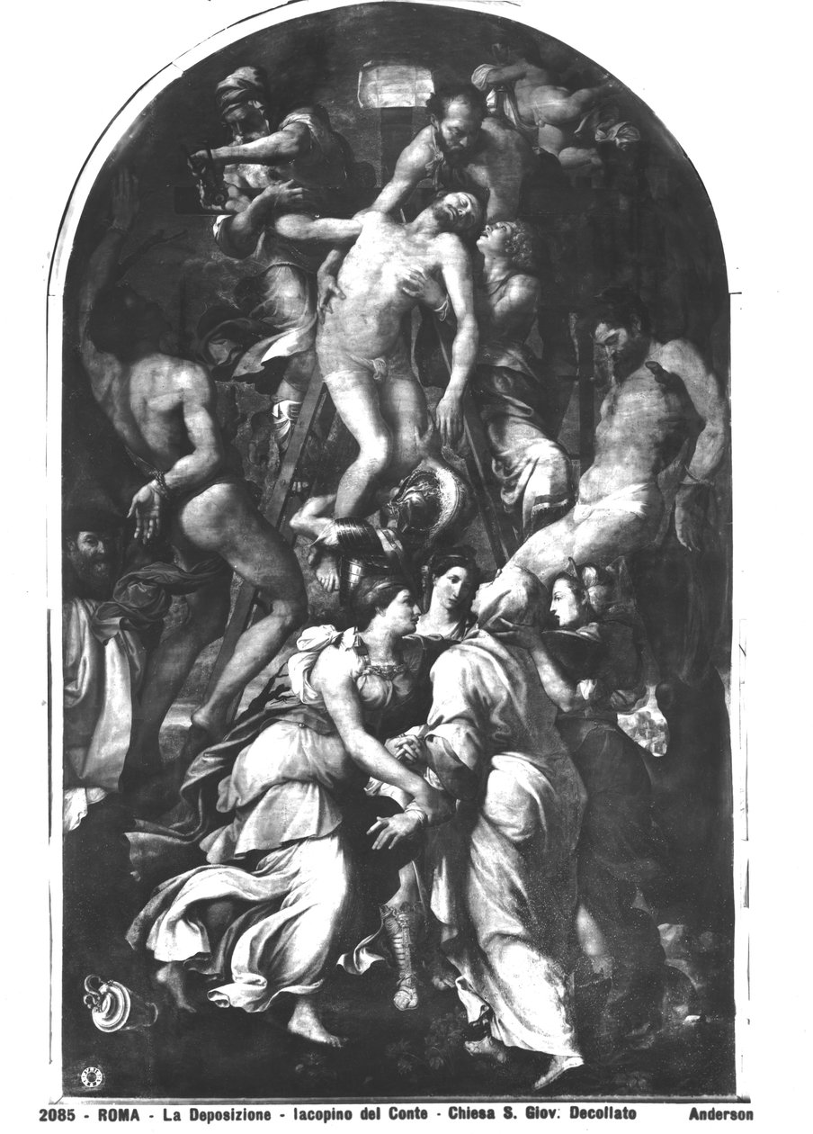 De Kruisafneming door Jacopino del Conte