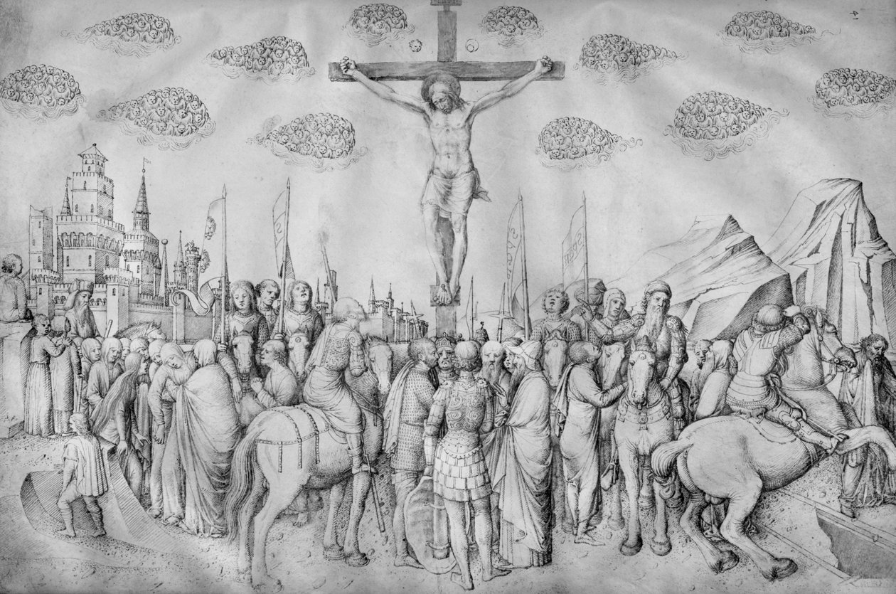 Kruisiging, uit het album van Jacopo Bellini