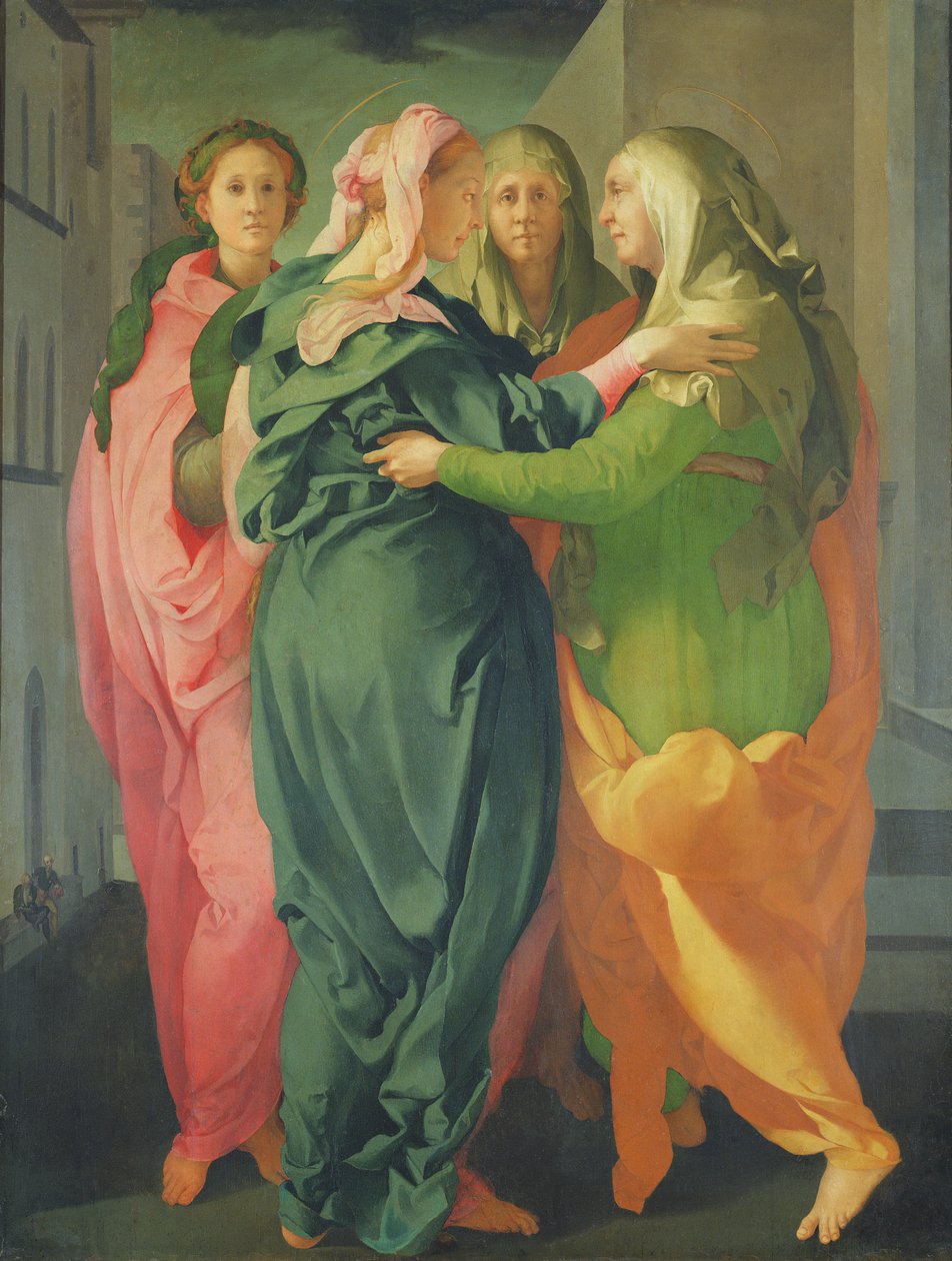 De Visitatie, 1528-30 door Jacopo Pontormo