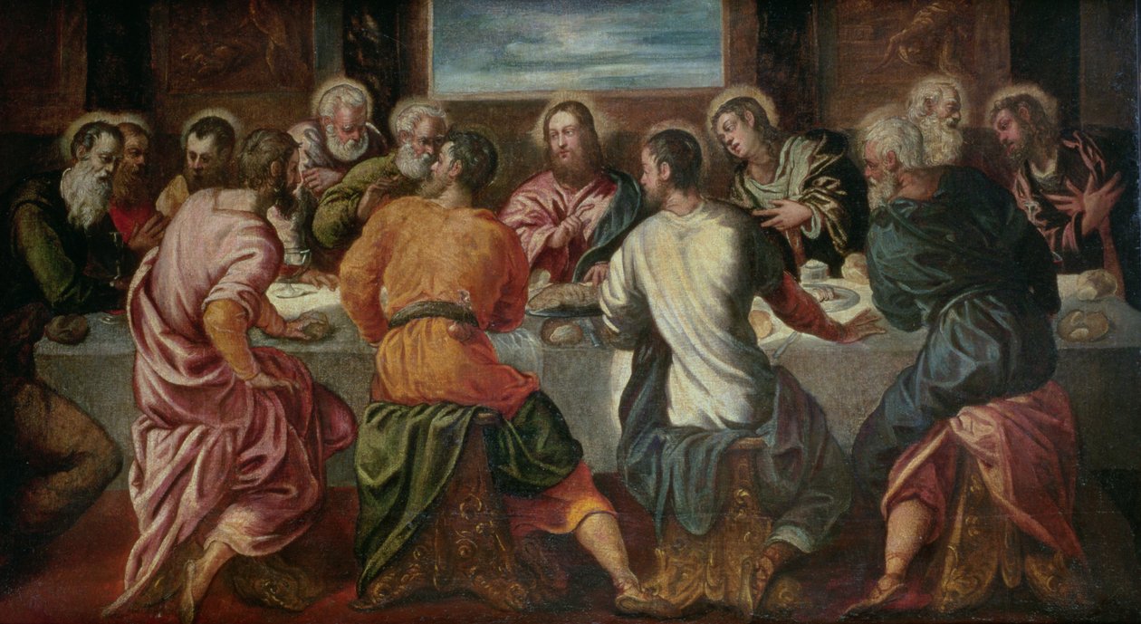 Het laatste avondmaal, midden 1540s door Jacopo Robusti Tintoretto