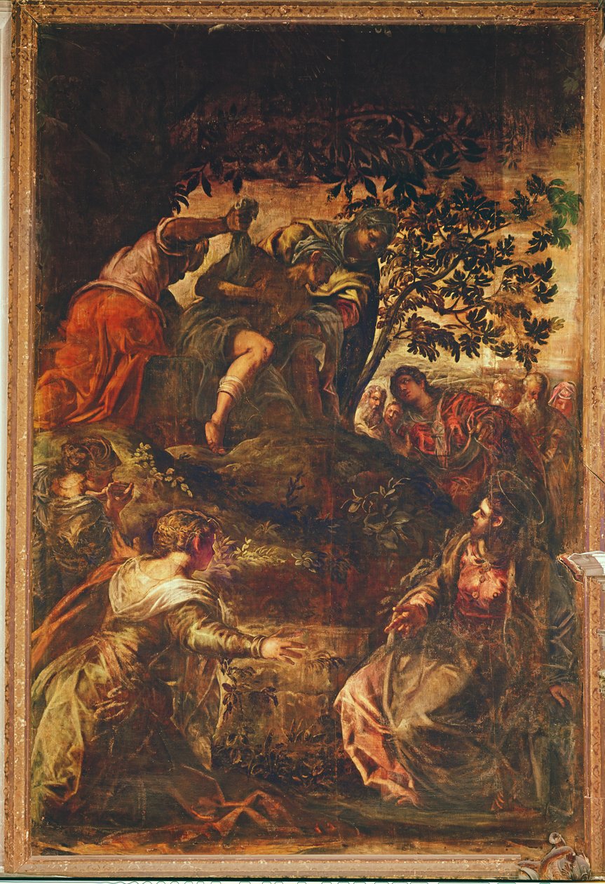 De opwekking van Lazarus, c.1575 door Jacopo Robusti Tintoretto