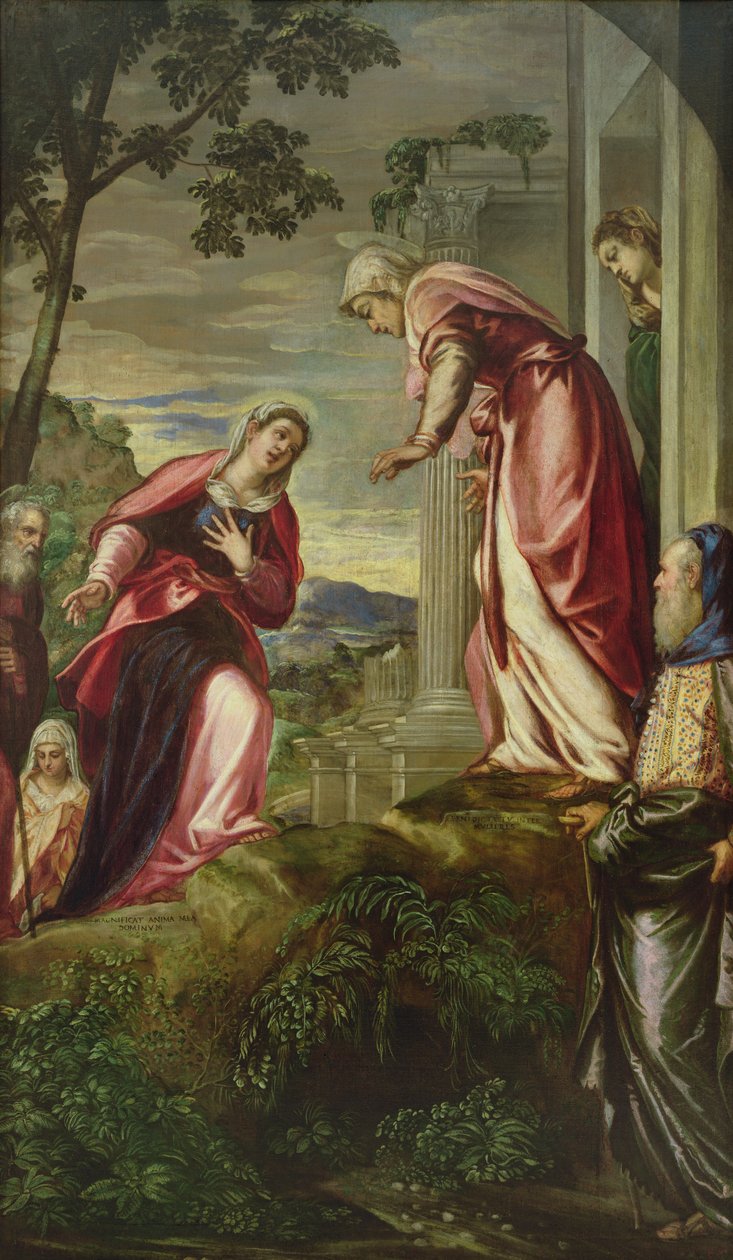 De Visitatie, 1550 door Jacopo Robusti Tintoretto