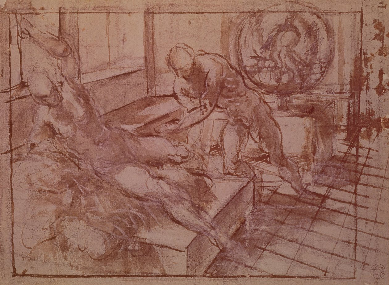 Vulcanus en Venus door Jacopo Robusti Tintoretto