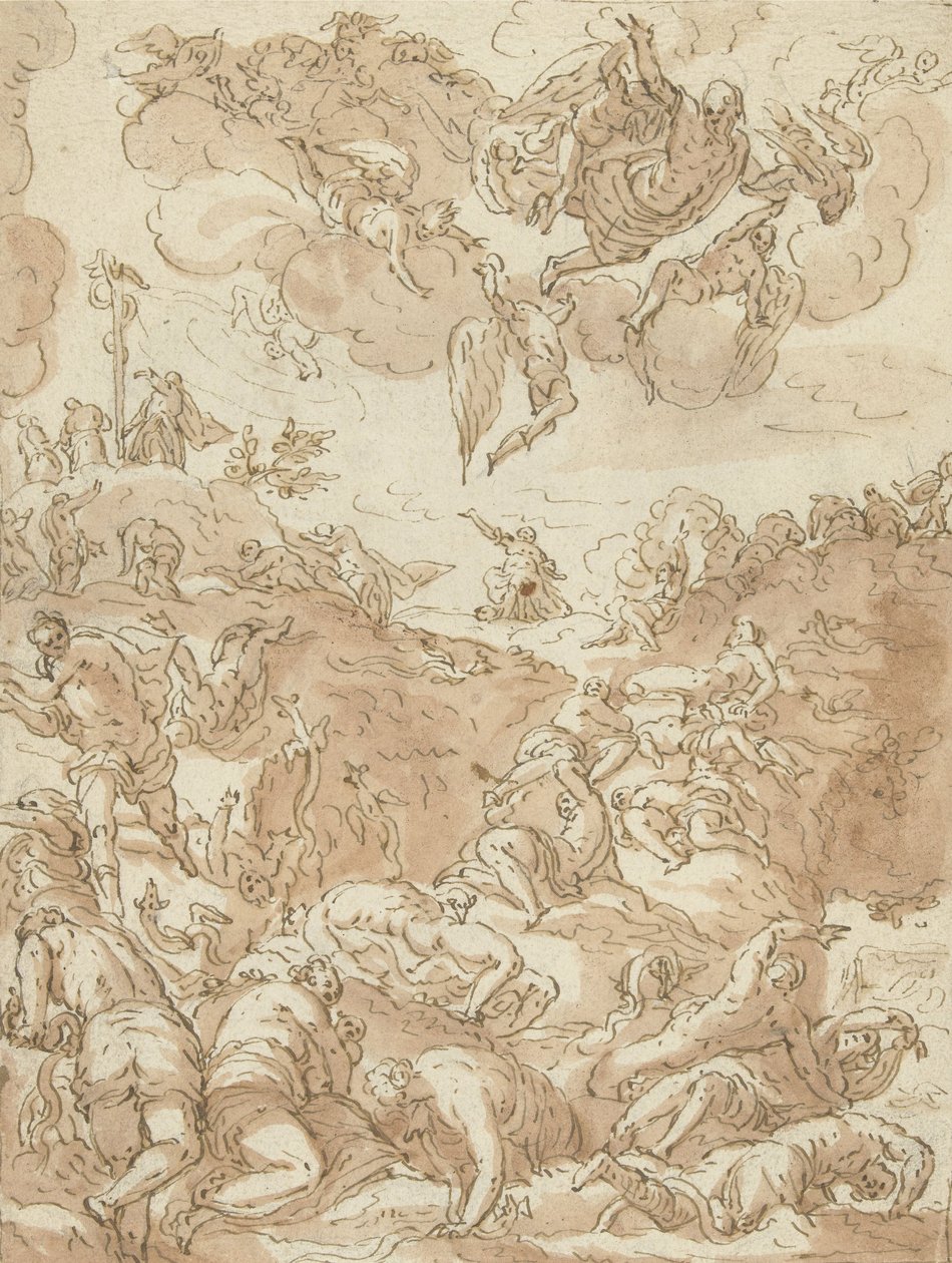 De Koperen Slang, 1581 door Jacopo Robusti after Tintoretto