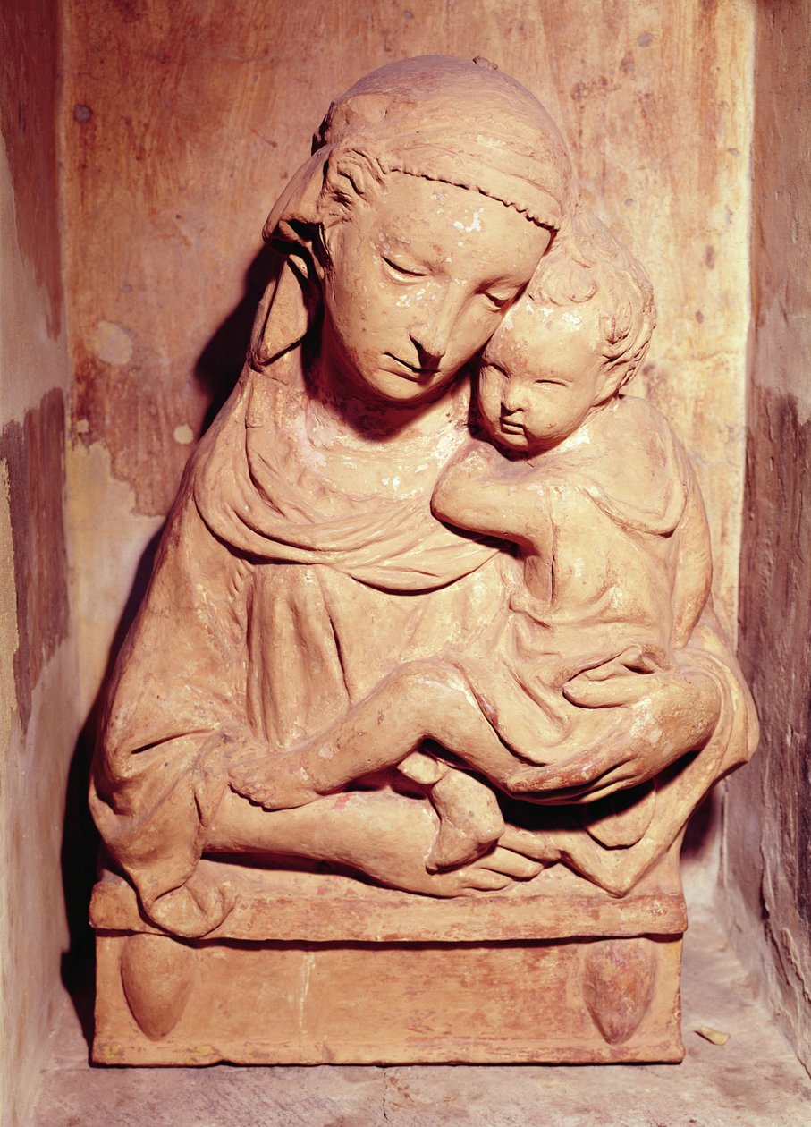 Maagd en Kind door Jacopo della Quercia