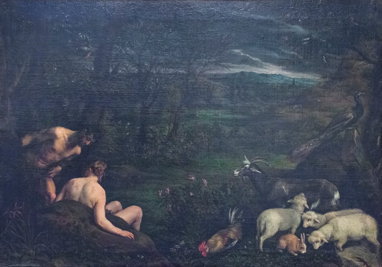 Aards paradijs door Jacopo (1510 92) Bassano