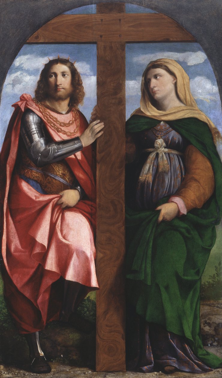 St. Helena en St. Constantijn door Jacopo (c.1480 1528) Palma