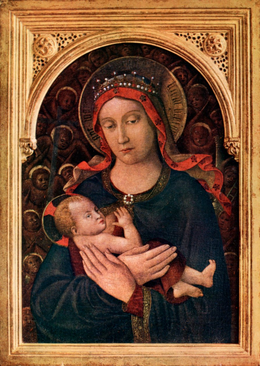 Madonna en kind, 15e eeuw door Jacopo Bellini