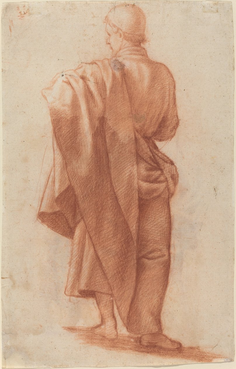 Staande gedrapeerde man door Jacopo Chimenti