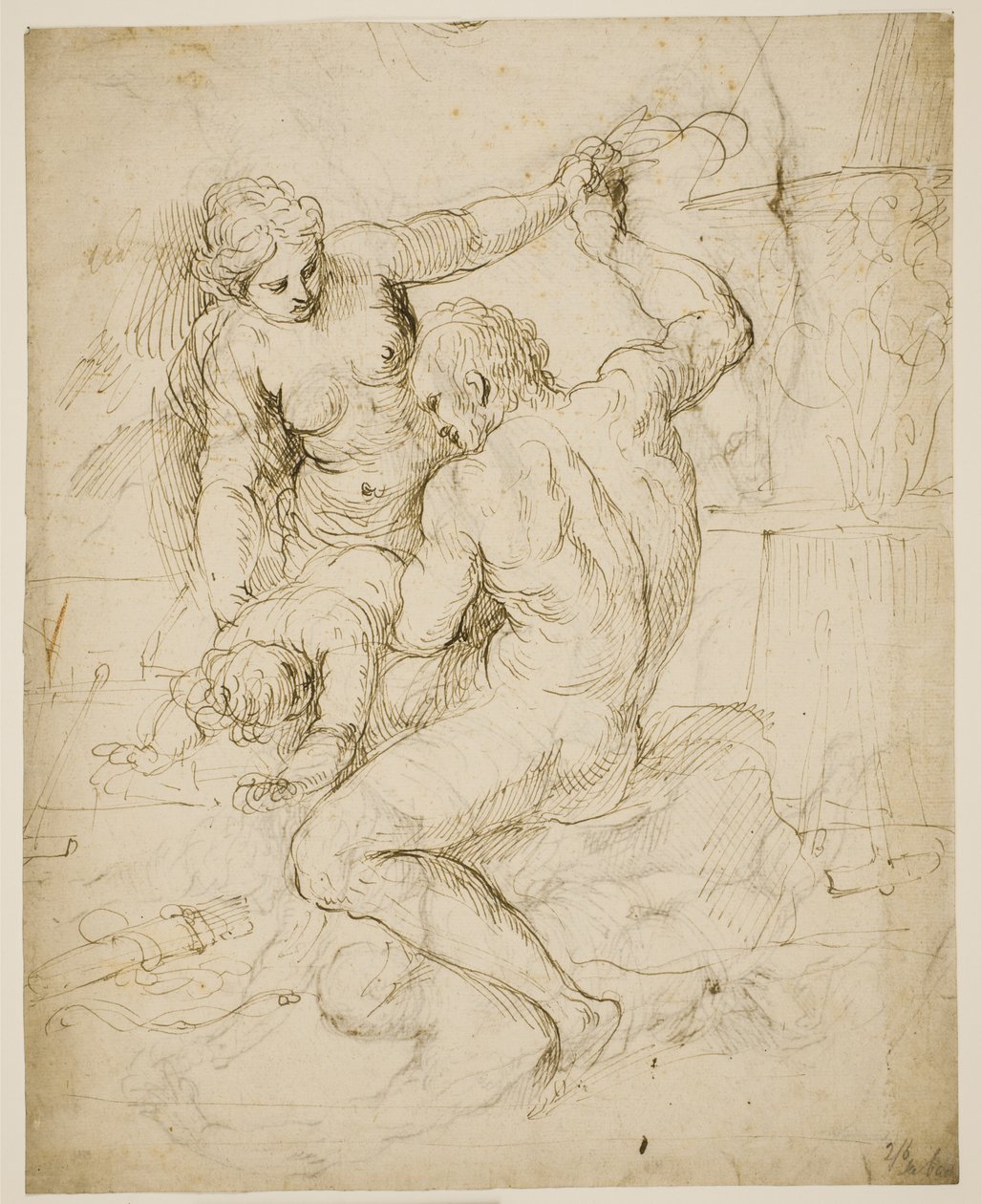 De kastijding van Cupido door Jacopo Palma