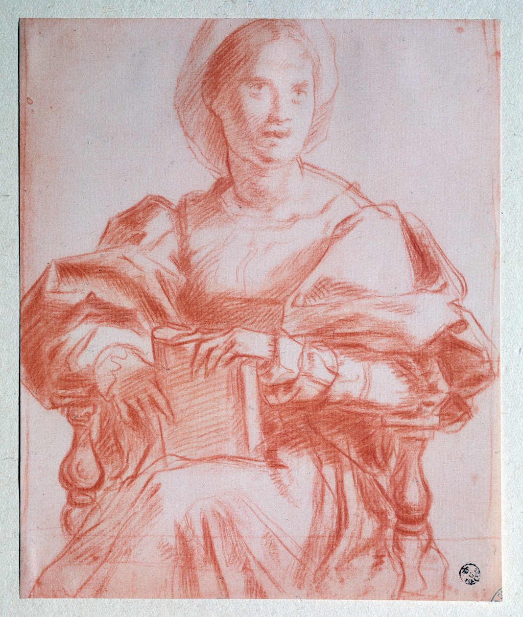 Zittende dame door Jacopo Pontormo