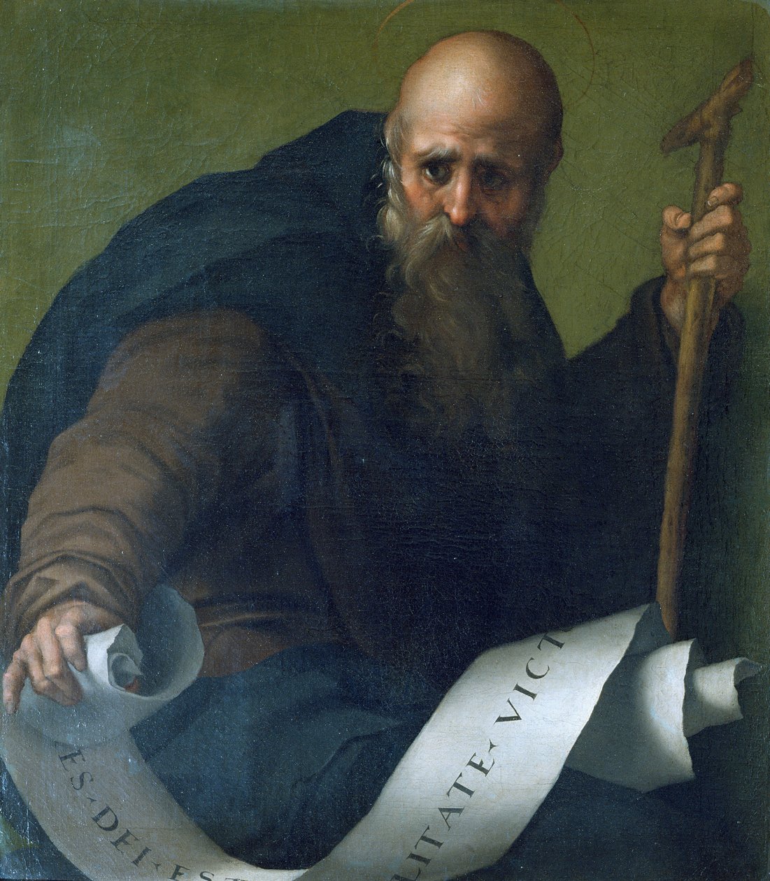 St. Antonius Abt (c.251-356) c.1518-19 door Jacopo Pontormo