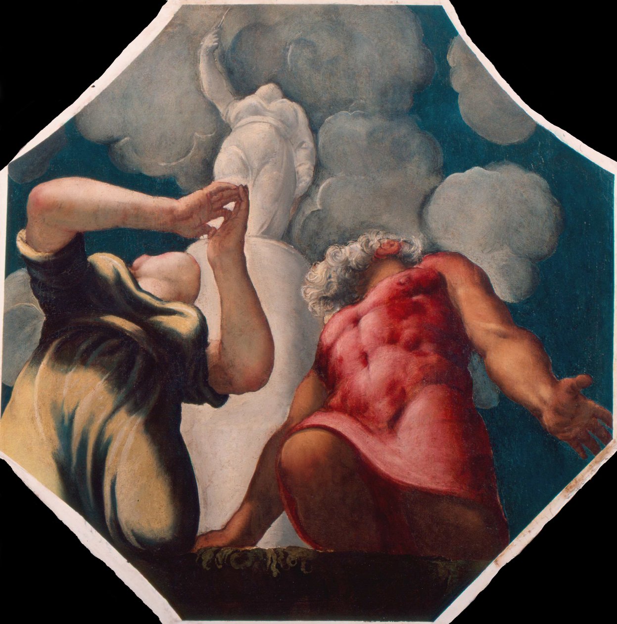 Deucalion en Pyrrha door Jacopo Robusti Tintoretto