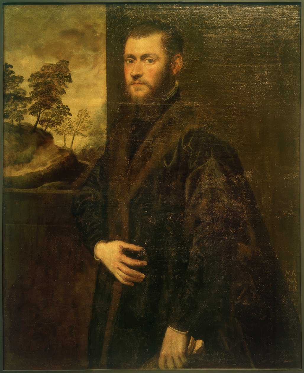 Jonge edelman door Jacopo Robusti Tintoretto