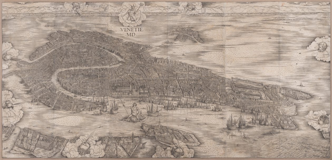 Uitzicht op Venetië door Jacopo de
