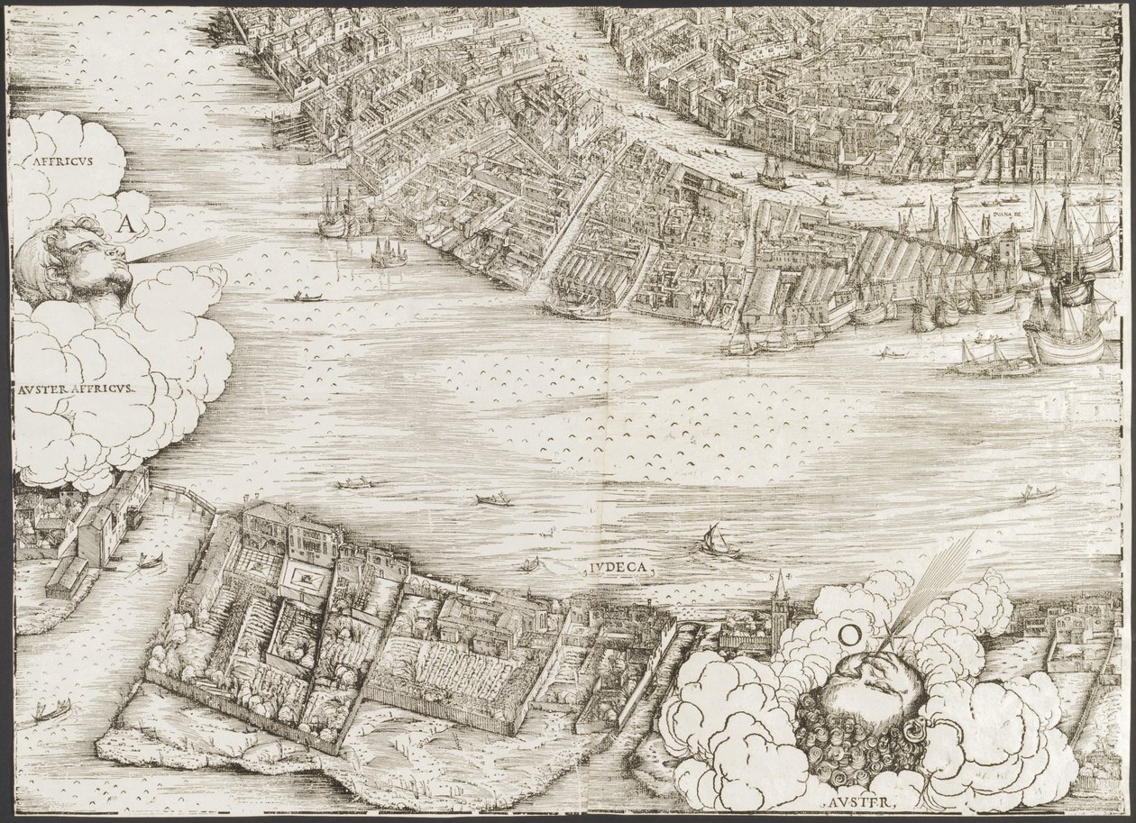 Uitzicht op Venetië door Jacopo de