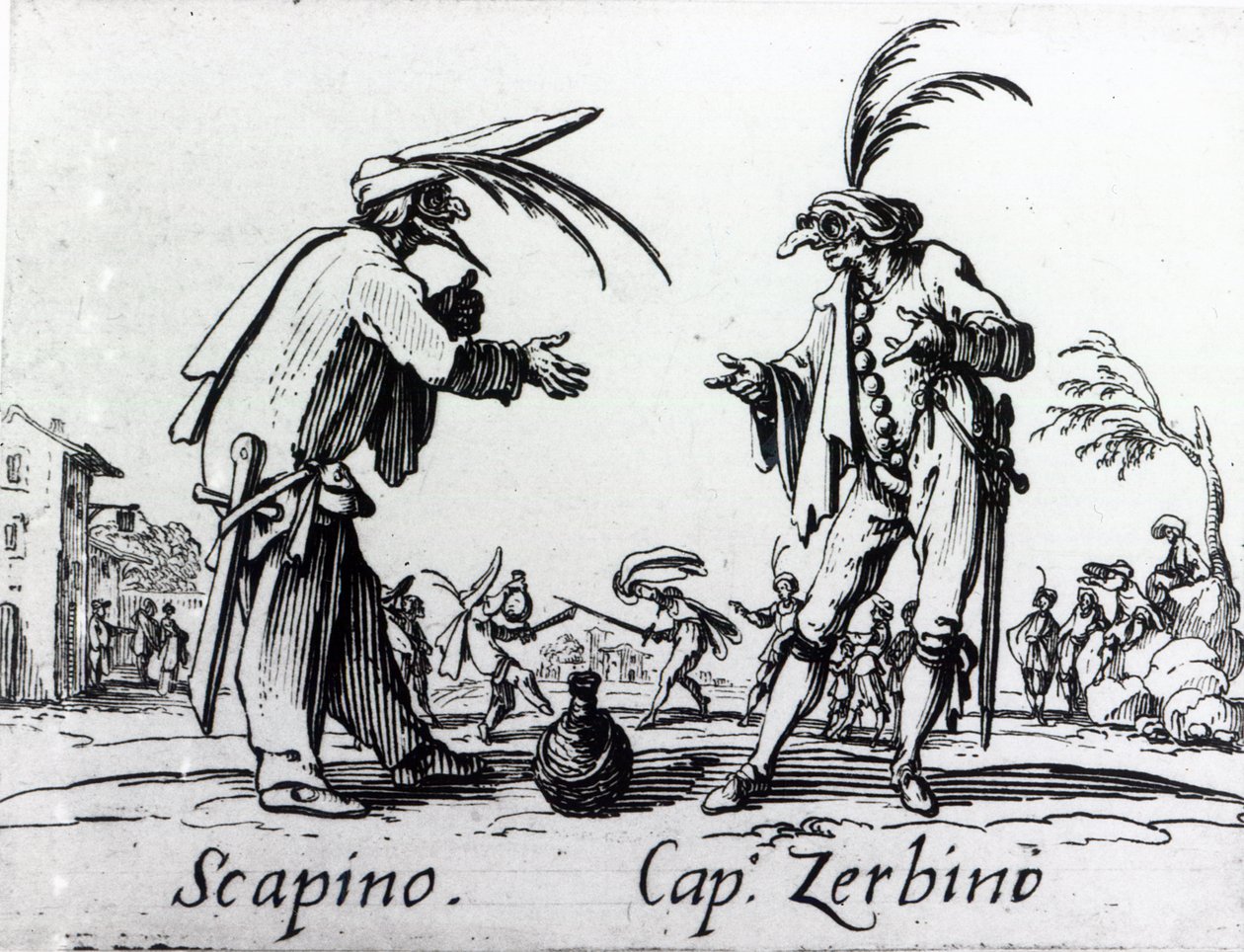Balli de Sfessania, c.1622 door Jacques Callot