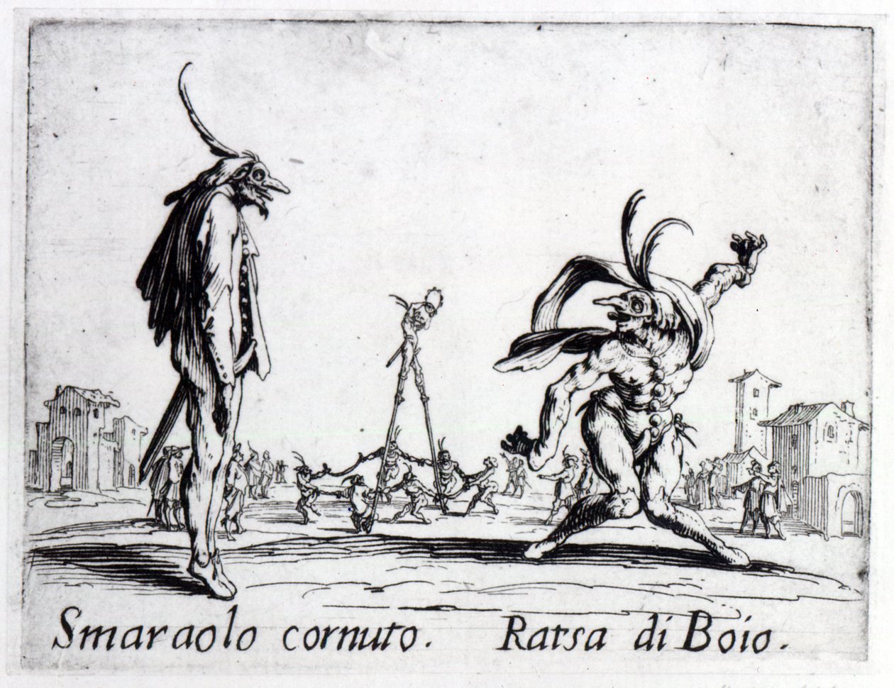 Balli de Sfessania, ca. 1622 door Jacques Callot