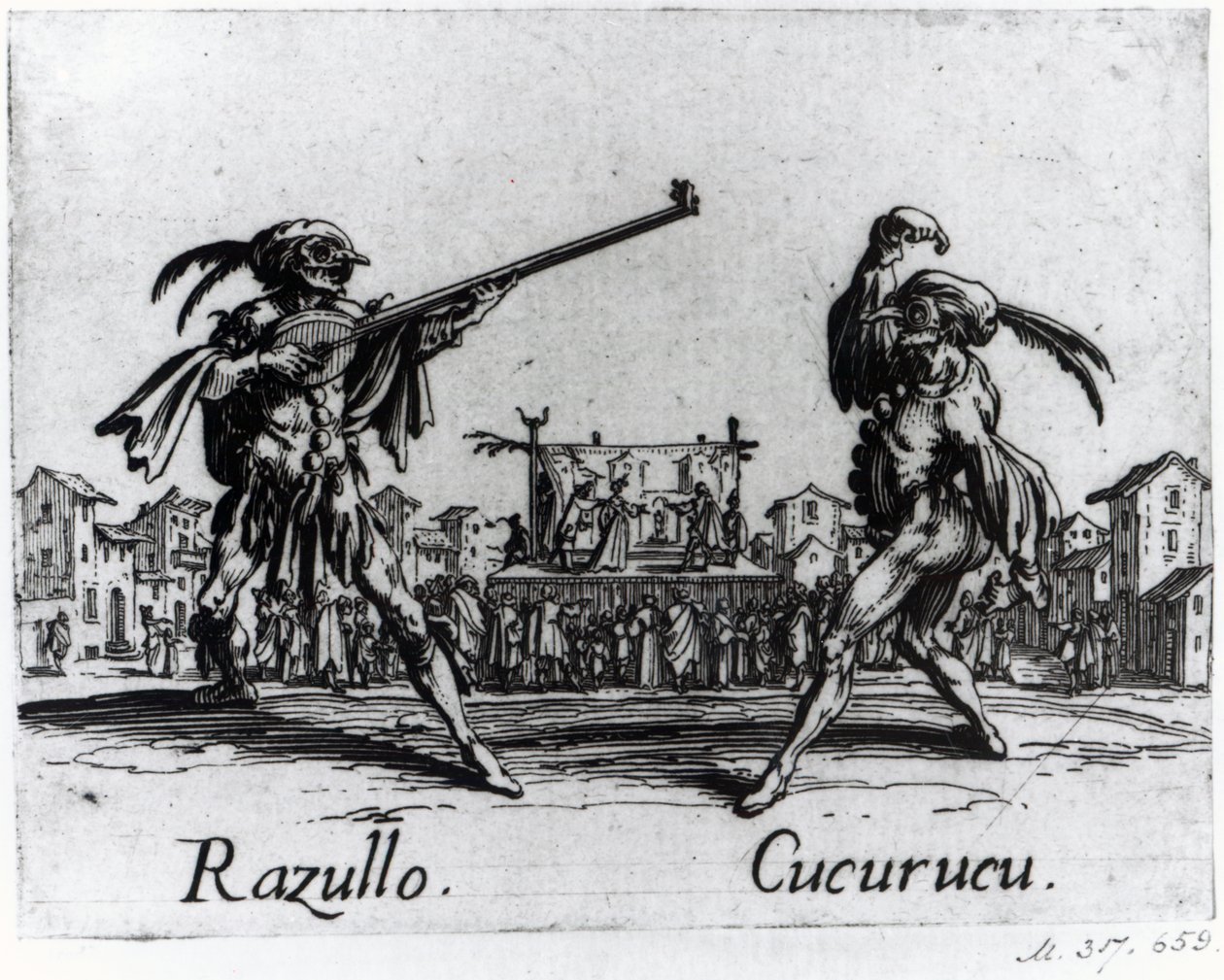 Balli de Sfessania, c.1622 door Jacques Callot