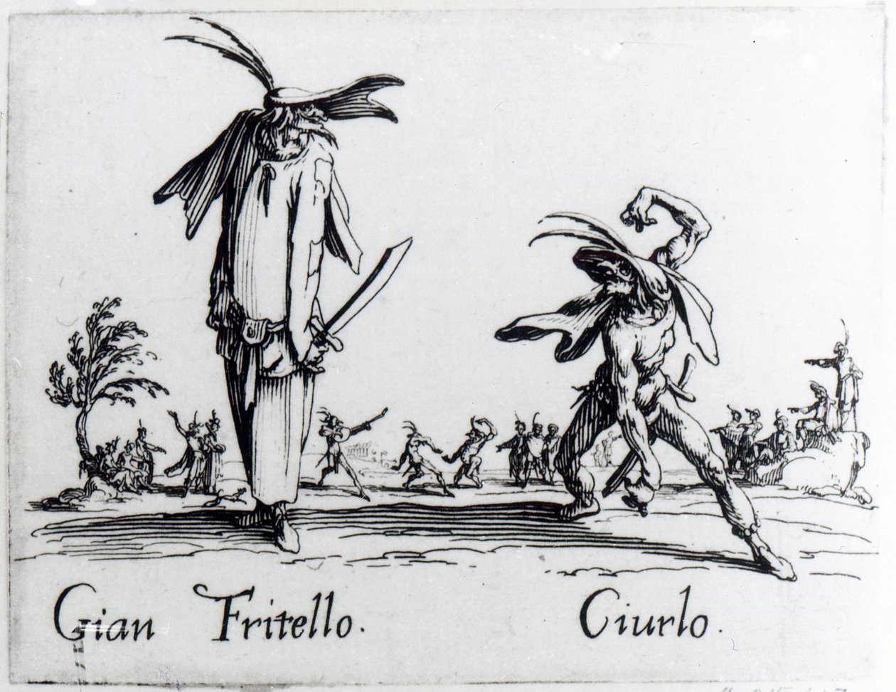 I Balli de Spessanei, of Le Grande Chasse, c.1622 door Jacques Callot