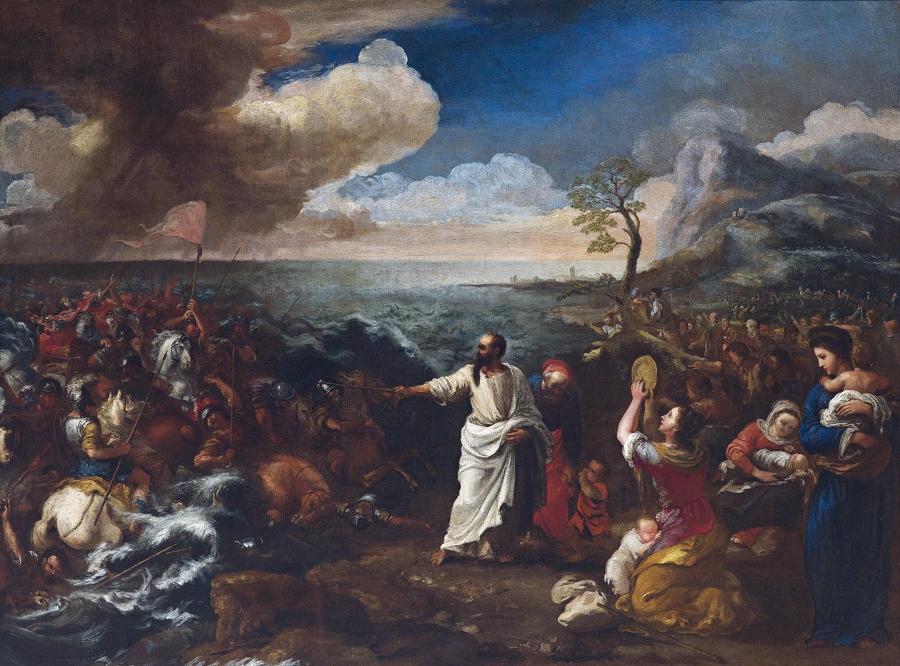 De doortocht door de Rode Zee door Jacques Courtois